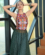 Dazzling Green Color Georgette Fabric Designer Kurti