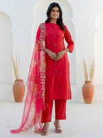 Amazing Pink Color Shimmer Fabric Designer Suit