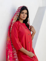 Amazing Pink Color Shimmer Fabric Designer Suit