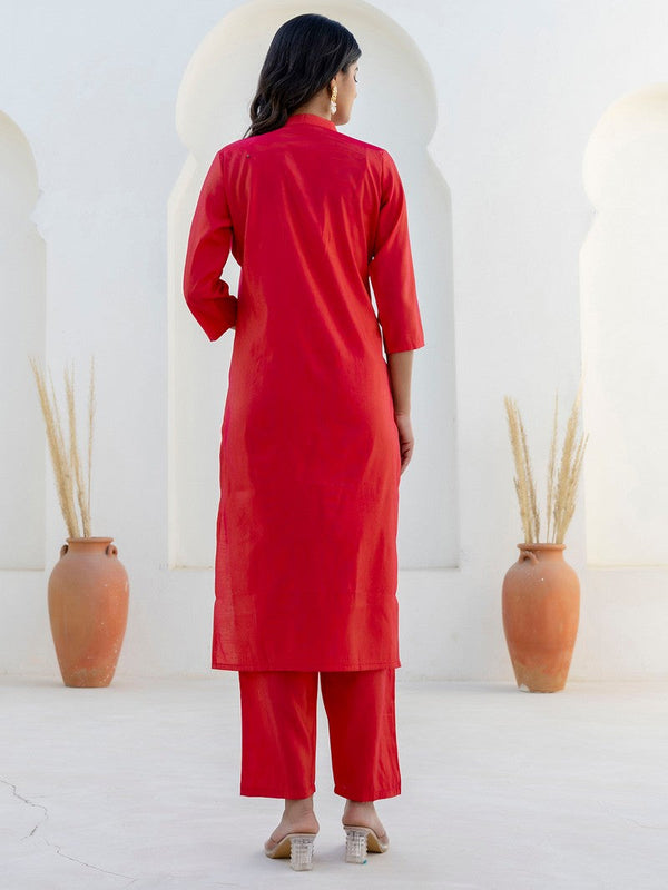 Amazing Pink Color Shimmer Fabric Designer Suit