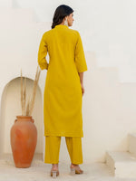 Amazing Yellow Color Shimmer Fabric Designer Suit