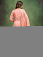 Amazing Peach Color Viscose Fabric Designer Suit