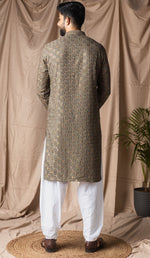 Fabulous Green Color Rayon Fabric Kurta Pajama