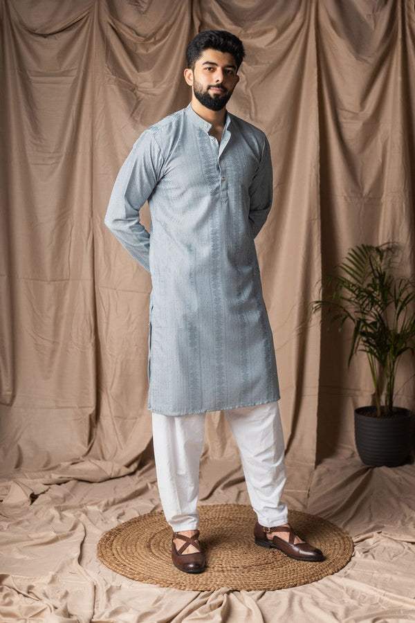 Fabulous Aqua Color Rayon Fabric Kurta Pajama