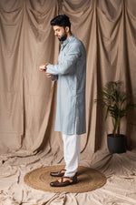Fabulous Aqua Color Rayon Fabric Kurta Pajama