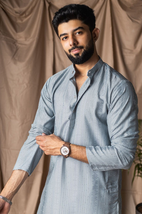 Fabulous Aqua Color Rayon Fabric Kurta Pajama
