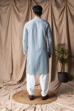 Fabulous Aqua Color Rayon Fabric Kurta Pajama