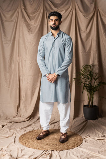 Fabulous Aqua Color Rayon Fabric Kurta Pajama