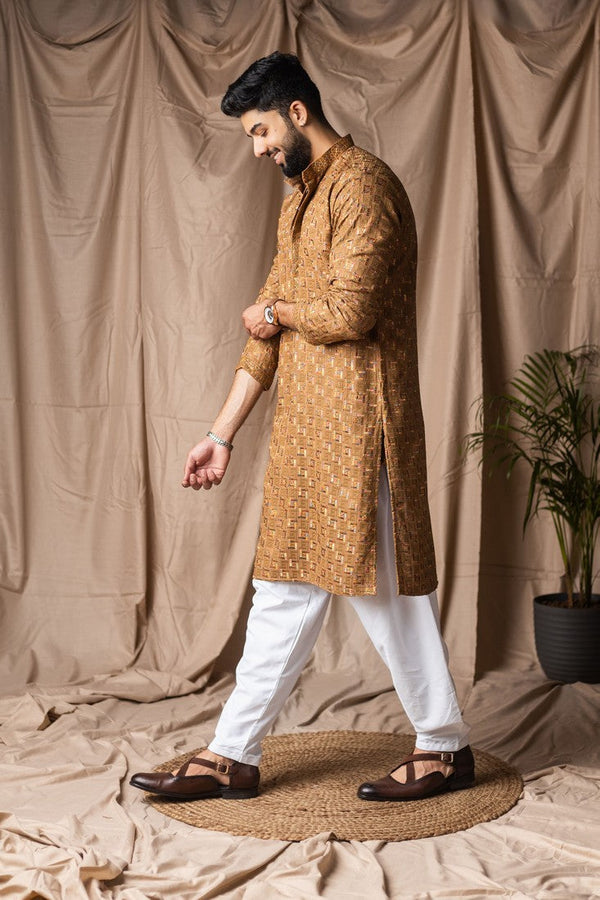 Fabulous Yellow Color Rayon Fabric Kurta Pajama