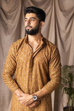 Fabulous Yellow Color Rayon Fabric Kurta Pajama
