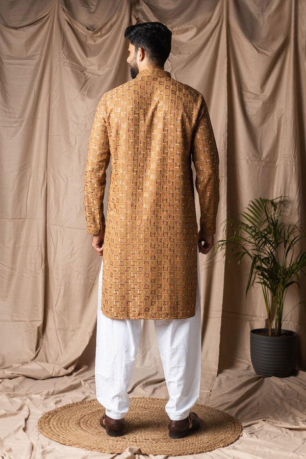 Fabulous Yellow Color Rayon Fabric Kurta Pajama