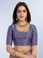 Ideal Purple Color Cotton Fabric Casual Saree