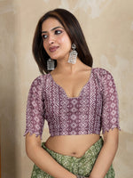 Ideal Green Color Cotton Fabric Casual Saree