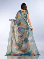 Ideal Multi Color Cotton Fabric Casual Saree