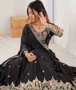 Angelic Black Color Crepe Fabric Party Wear Lehenga
