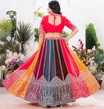 Beautiful Multi Color Georgette  Fabric Party Wear Lehenga
