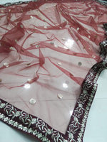 Dazzling Maroon Color Satin Fabric Wedding Lehenga