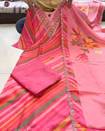 Amazing Pink Color Chinon Fabric Designer Suit