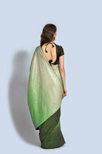 Ideal Green Color Vichitra Fabric Partywear Saree