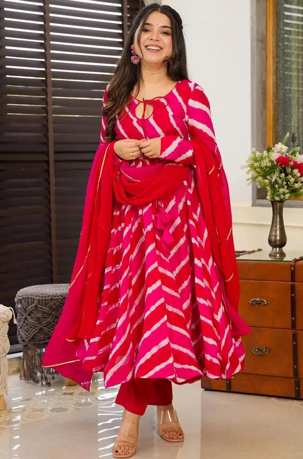 Amazing Multi Color Silk Fabric Designer Suit