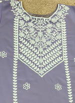 Amazing Purple Color Georgette Fabric Plazzo Suit