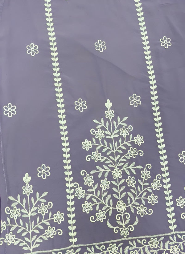 Amazing Purple Color Georgette Fabric Plazzo Suit