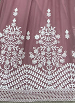 Amazing Pink Color Georgette Fabric Plazzo Suit