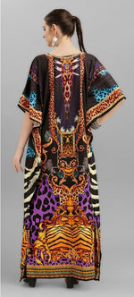 Amazing Multi Color Crepe Fabric Indowestern