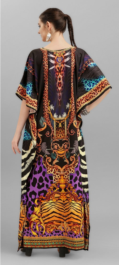 Amazing Multi Color Crepe Fabric Indowestern