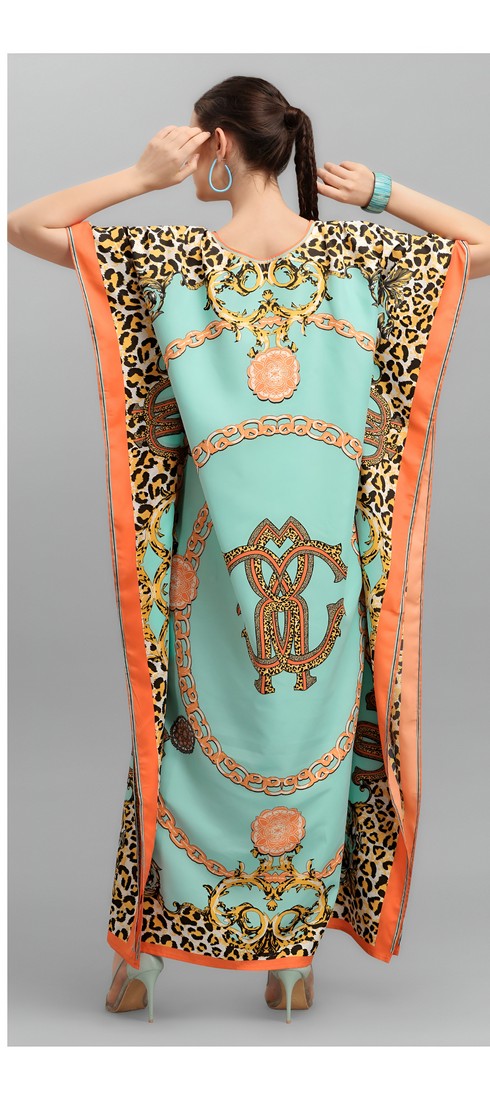 Amazing Aqua Color Crepe Fabric Indowestern