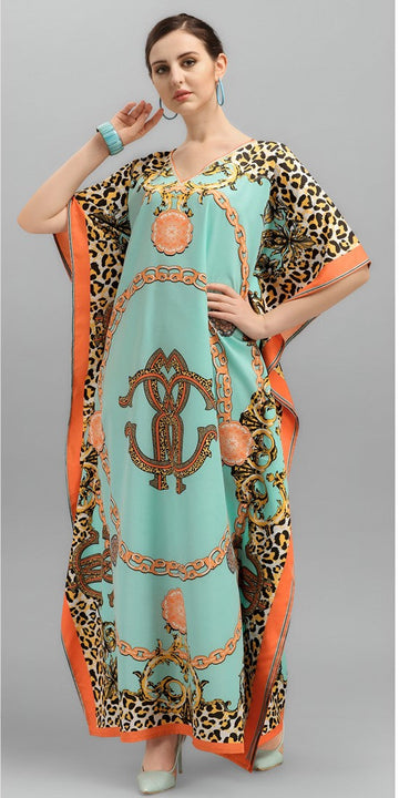 Amazing Aqua Color Crepe Fabric Indowestern