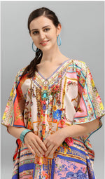 Amazing Multi Color Crepe Fabric Indowestern