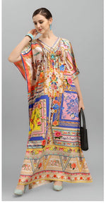 Amazing Multi Color Crepe Fabric Indowestern