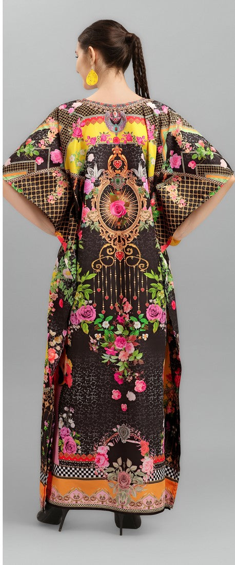 Amazing Black Color Crepe Fabric Indowestern