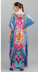 Amazing Blue Color Crepe Fabric Indowestern