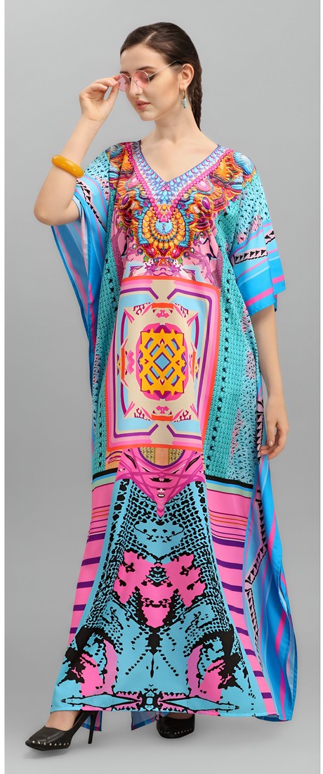 Amazing Blue Color Crepe Fabric Indowestern