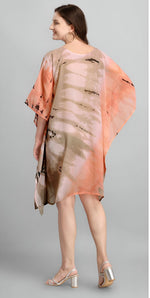 Dazzling Beige Color Georgette Fabric Kaftan