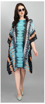 Amazing Blue Color Georgette Fabric Kaftan