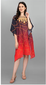 Amazing Multi Color Georgette Fabric Kaftan