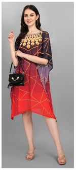 Amazing Multi Color Georgette Fabric Kaftan