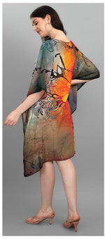 Amazing Multi Color Georgette Fabric Kaftan