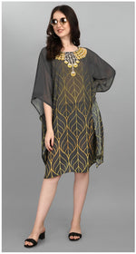 Amazing Multi Color Georgette Fabric Kaftan