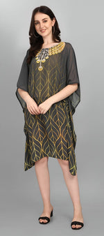 Amazing Multi Color Georgette Fabric Kaftan