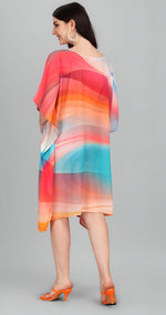 Ideal Multi Color Georgette Fabric Kaftan