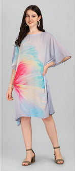 Beautiful Purple Color Georgette Fabric Indowestern