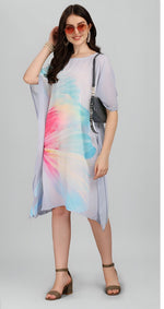 Beautiful Purple Color Georgette Fabric Indowestern