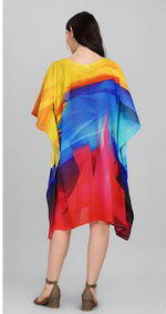 Beautiful Multi Color Georgette Fabric Indowestern