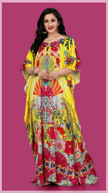 Amazing Yellow Color Satin Fabric Indowestern