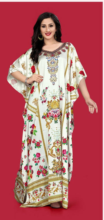 Amazing Cream Color Satin Fabric Indowestern