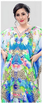 Lovely Blue Color Satin Fabric Indowestern